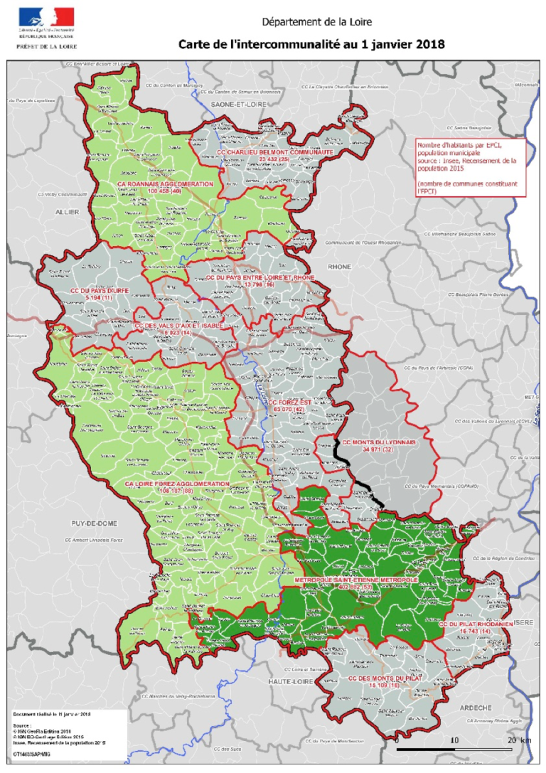 La Loire Et Ses Intercommunalités - Association Anciens Maires De La ...